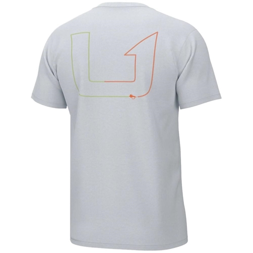 Huk Fly Line Short Sleeve Shirt White S H1000418-100-S