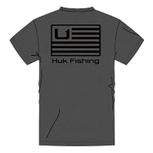 Huk Huk and Bars Short Sleeve Shirt Volcanic Ash XL H1000431-013-XL