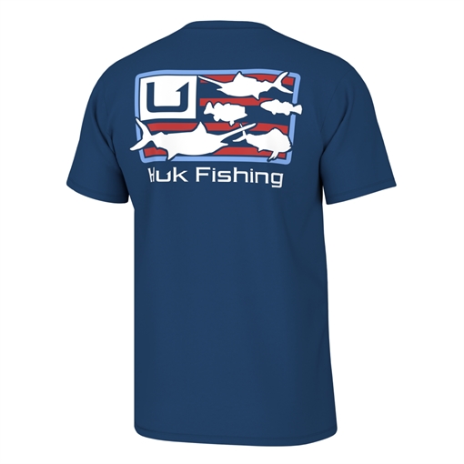 Huk Trophy Flag Short Sleeve Shirt Set Sail M H1000499-489-M