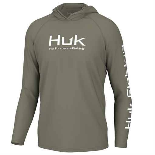 Huk Vented Pursuit Long Sleeve Hoodie Moss XL H1200525-316-XL