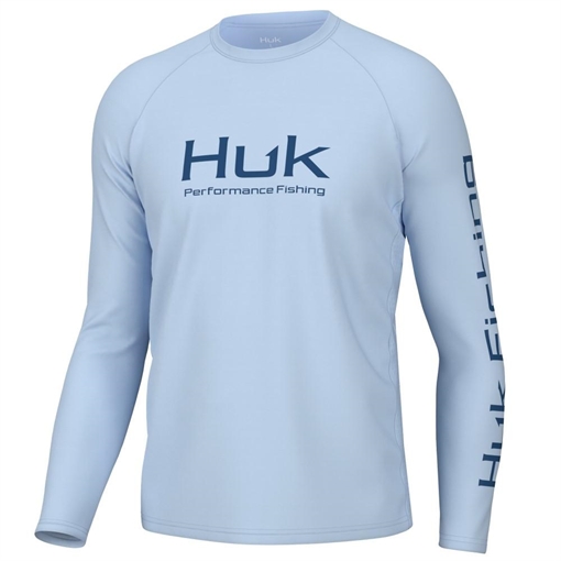 Huk Vented Pursuit Long Sleeve Shirt Ice Water S H1200524-476-S
