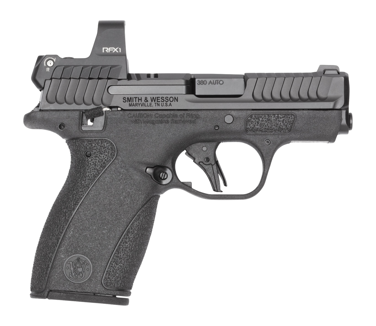Smith & Wesson M&P Bodyguard 2.0 Pistol 14785, 380 ACP, 2.75", Serrated SS Slide, Manual Safety, w/RFX1 Green Dot Sight, 12 Rds