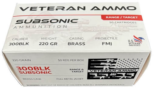 Hyperion Munitions 300 Blackout 220 gr Full Metal Jacket 50 Per Box/10 Case HMBX300BLK22050