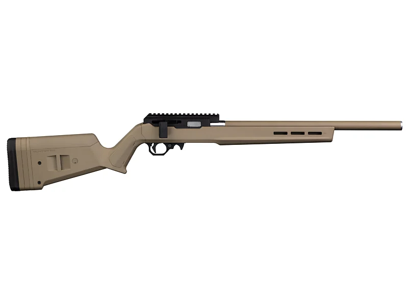 Volquartsen Vanquish 22 Summit ISR Straight Pull Bolt-Action Rifle AAVV22BM-0003, 22 LR, 18.5", Magpul FDE Stock, Integrally Suppressed Barrel, 10+1