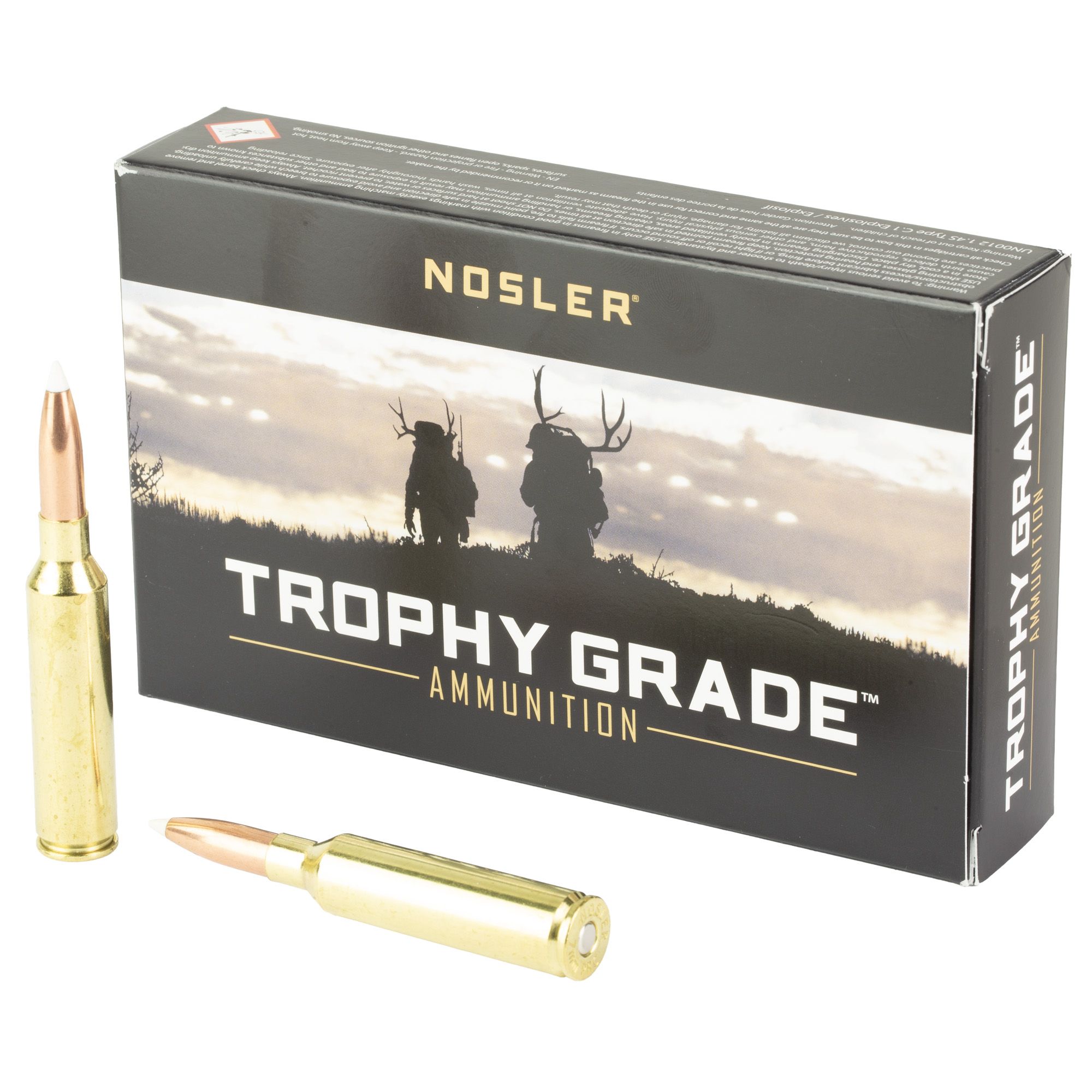 Nosler Trophy Grade Rifle Ammunition 61242, 7mm PRC, AccuBond, 160 gr, 3031 fps, 20 Rd/Bx
