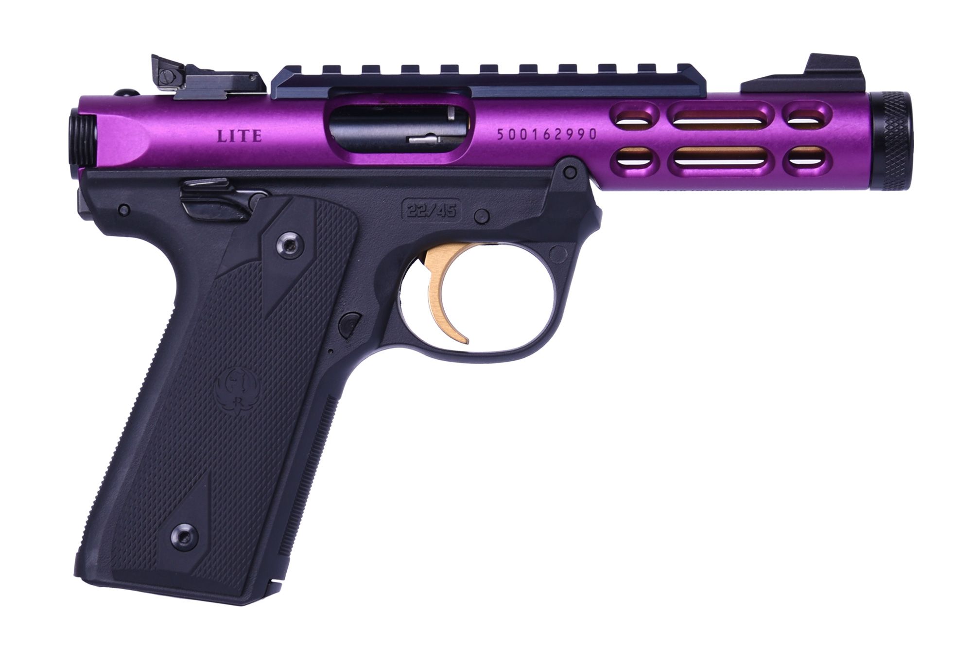 Ruger Mark IV 22/45 Lite Pistol 43931, 22LR, 4.4in, Synthetic Grips, 10 Rds