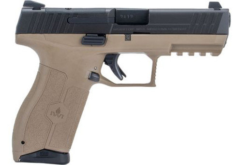 IWI Masada 9mm, 4.10" Barrel, Black, FDE Frame, Interchangeable backstraps, 10rd