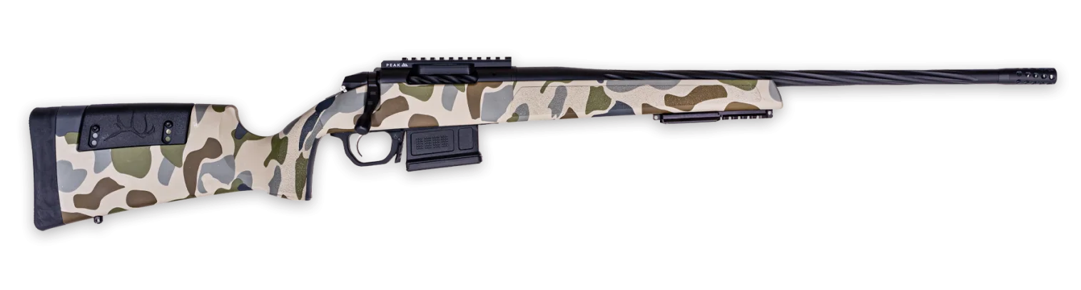 Weatherby 307 Hush Rifle 3WRHS25RWR4B, 25 WBY RPM, 22", Custom Hush Camo Stock, 5 Rds