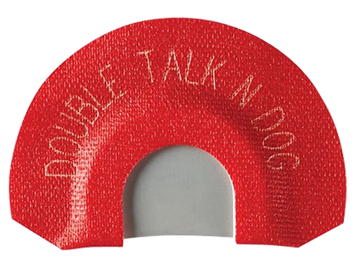 Johnny Stewart Wildlife Calls Double Talk'n Dog Diaphragm Call Double Reed Coyote Sounds Red JSDIA9