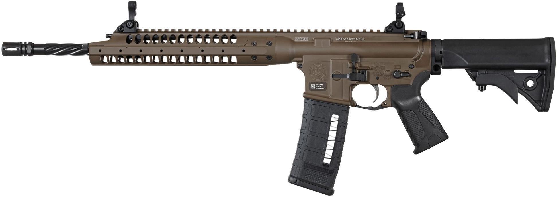 LWRC International SIX8-A5 Rifle SIX8A5RPBC16, 6.8 SPC, 16", Lwrc Compact Adjustable Stock, Short-Stroke Piston, 30 Rds