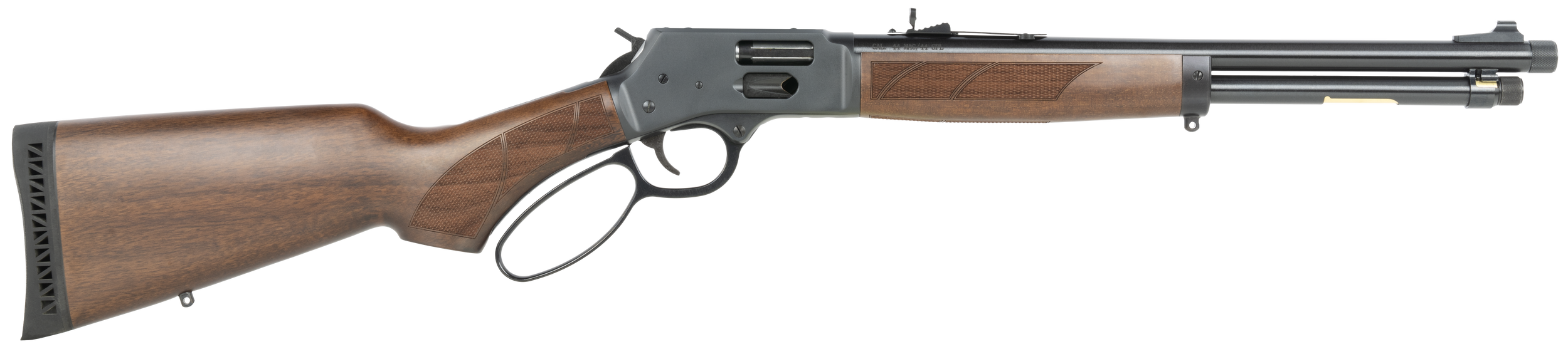 Henry Protector Carbine Lever Action Rifle H012PGR44M, 44 Mag/44 SPL,16.5", Walnut Pistol Grip Stock Stock, Polished Blued Finish, Threaded, 7+1