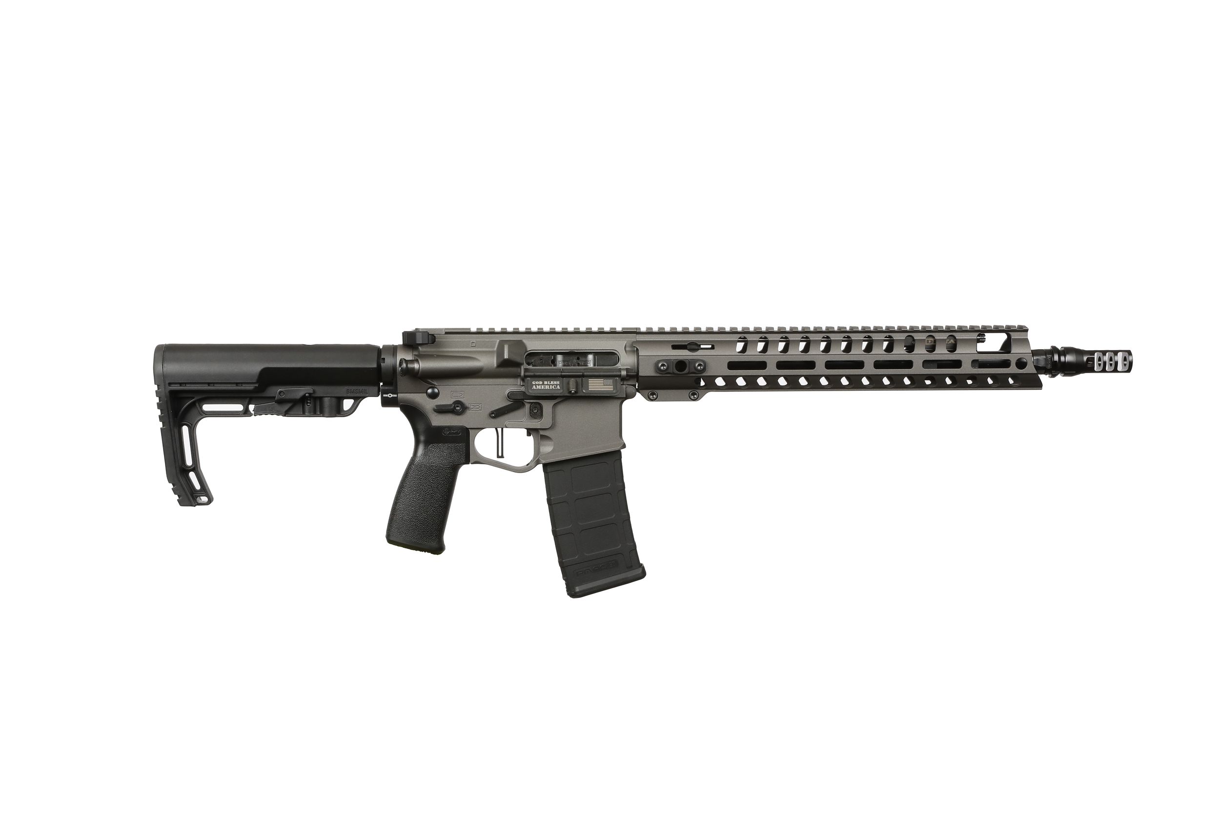 Patriot Ordnance Factory Renegade+ Rifle 02041, 5.56 NATO, 13.75", Collapsible Mission First Tactical Stock, 30 Rds