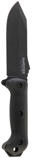 Ka-Bar Becker Crewman 5.50" Fixed Clip Point Plain Black 1095 Cro-Van Blade, Black Ultramid Handle, Includes Sheath BK10