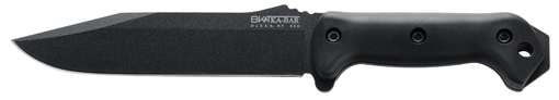 Ka-Bar Becker Combat Utility 7" Fixed Clip Point Plain Black 1095 Cro-Van Blade, Black Ultramid Handle, Includes Sheath BK7