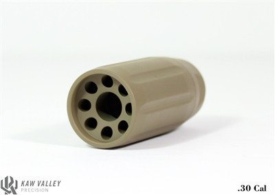 Kaw Valley Precision 30 Caliber Linear Comp Flat Dark Earth 5/8X24 TPI