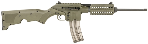 Kel-Tec SU22 Full Size 22 LR 26+1 16.10" Black Threaded Barrel, OD Green Picatinny Rail Polymer Receiver, OD Green Synthetic w/Storage Compartment Stock SU22CAGRN