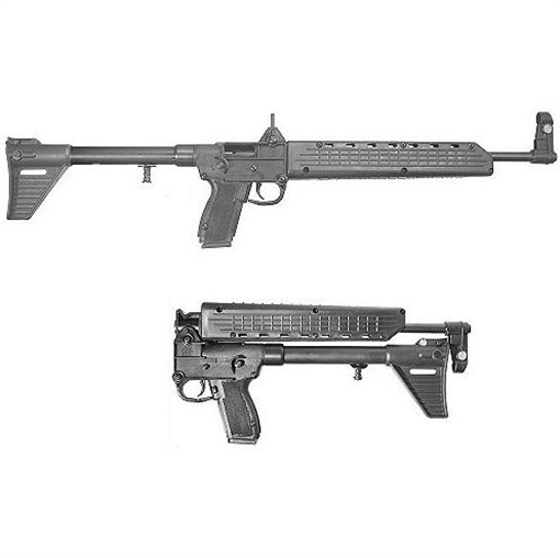 Kel-Tec Sub 2000 Rifle 9mm Luger 10rd Glock Model 17 Magazine 16.1" Barrel Black Stock SUB2K9GLK17BBLK