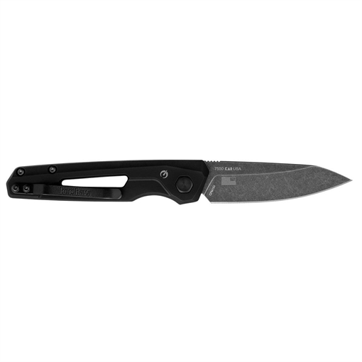 Kershaw Launch 11 Automatic 2.75" Folding Drop Point Plain Black Oxide Blackwash CPM 154 SS Blade, Black Anodized Aluminum Handle, Includes Pocket Clip 7550