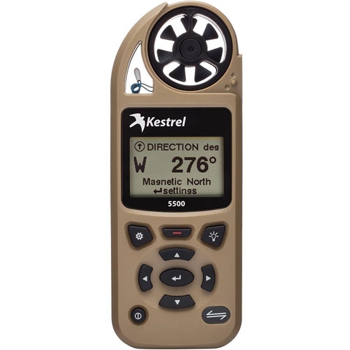 Kestrel 5500 Weather Meter with Bluetooth LiNK + Vane Mount (Tripod not included) - Desert Tan 0855LVTAN