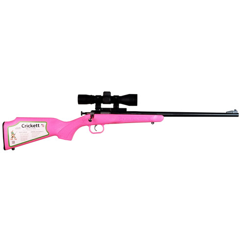 Keystone Crickett Youth Package .22 LR 16.12" Barrel, Pink Stock, Single Shot, 1rd