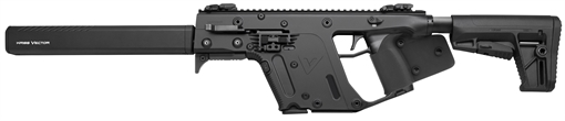 KRISS USA, Inc VECTOR CRB, Semi-automatic, Carbine, 45 ACP, 16" Barrel, Black Finish, KRISS Stock, Back-Up Front & Rear Sight, M4 Stock, 1 Mag, Threaded, 10Rd, Flip Up Front and Rear, California Compliant KV45-CBL22 KV45CBL22