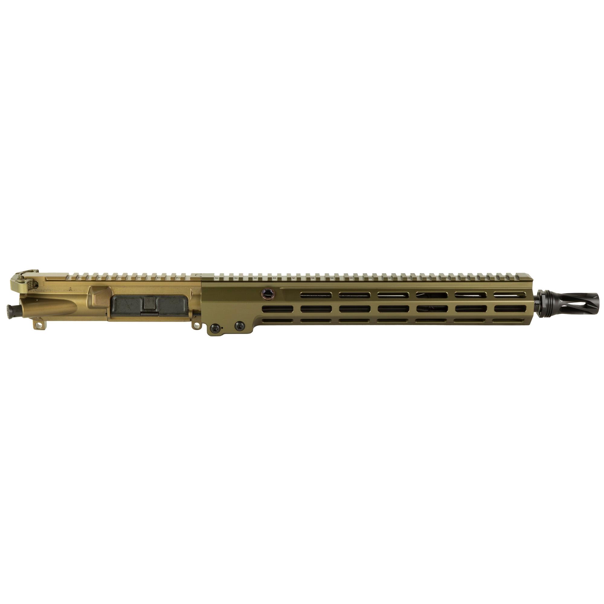 Geissele Automatics Super Duty MOD1 Complete Upper Receiver, 5.56 NATO 14.5" P&W W/ HUXWRX QD 556 Flash Hider, Desert Dirt Color (08-547S)