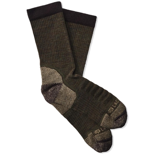 Lacrosse Lacrosse Men's Copper Merino Socks Lightweight Crew Olive Medium 913326-M