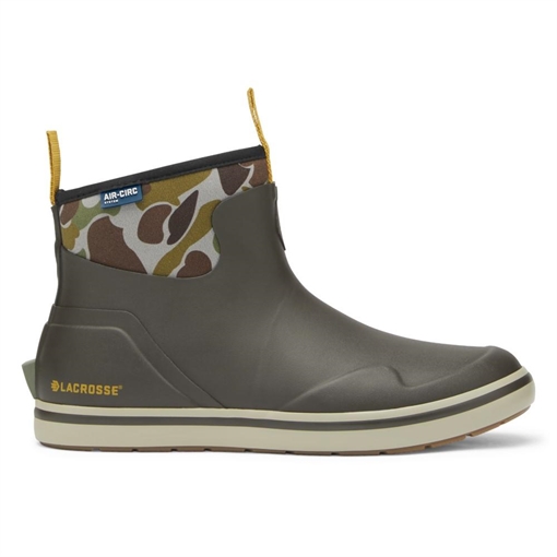 Lacrosse Lacrosse Men's Alpha Deck Boot Black Olive/Camo Size 12 M 621201-12
