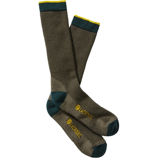 Lacrosse Lacrosse Men's Merino Midweight Socks Crew OD Green X-Large 913322-XL