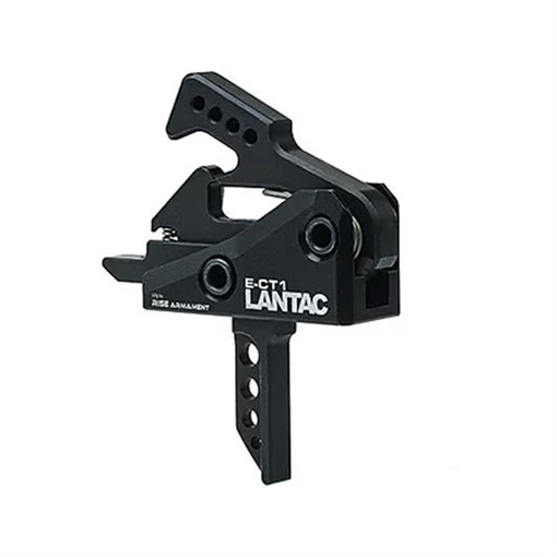 LanTac USA LLC ECT-1, Single Stage Trigger, 3.5LB Pull Weight, Flat Shoe, Fits AR Pattern Receivers, Non-Adjustable, Anodized, Black 01-LP-ECT1F