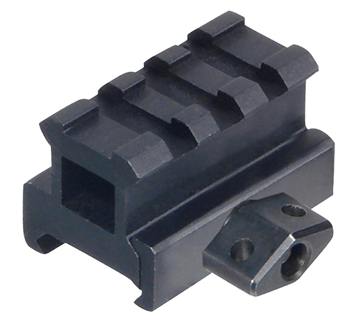 Leapers Picatinny Riser Matte Black Anodized Aluminum Picatinny/Weaver Mount MNT-RS08S3