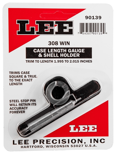 Lee Precision LEE LENGTH GAUGE/ SHELLHOLDER, .308 WIN 90139
