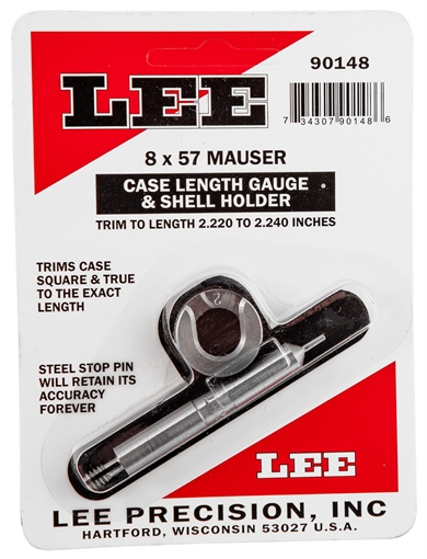 Lee Precision LEE LENGTH GAUGE/ SHELLHOLDER, 8X57 MAUSER 90148
