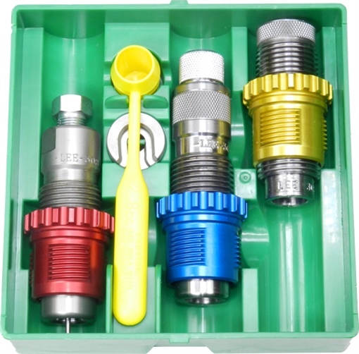 LEE PACESETTER 3-DIE SET & BREECH LOCK BUSHINGS 308 WIN 91953