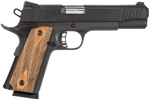Citadel M1911 Government 45 ACP, 5" Barrel, Black Cerakote, Wood Grip, 8rd