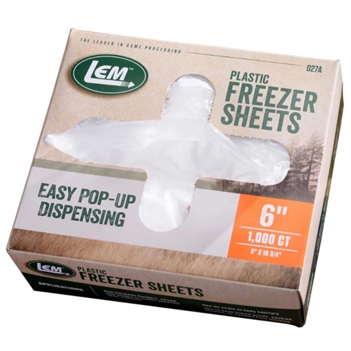 LEM Products 6 x 10 3/4 Freezer Sheets 1000/ct 1728