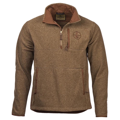 Leupold Make Ready 1/4 Zip Fleece Jacket Bone Brown M 182302