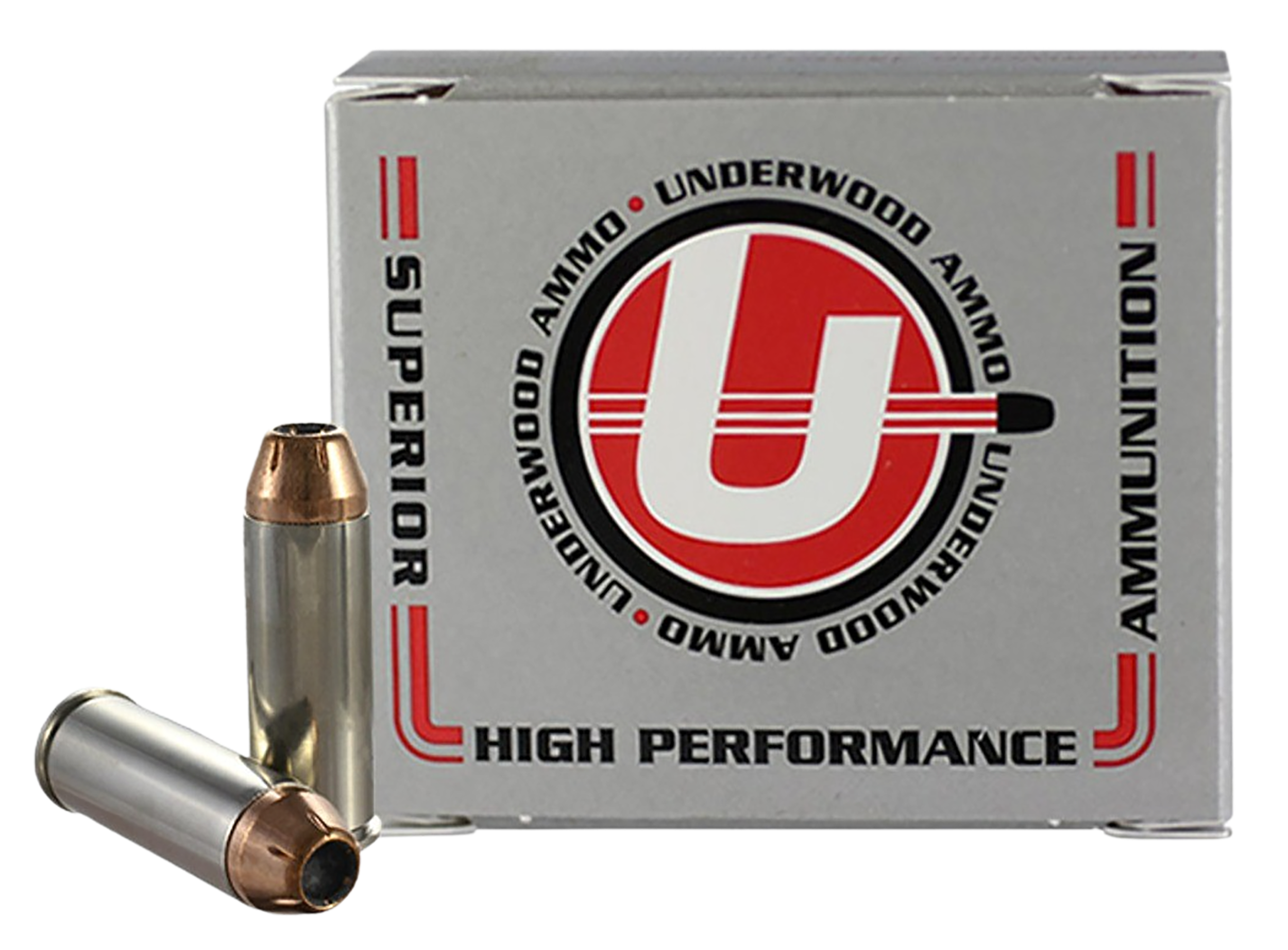UnderwoodPistol Ammunition UA433, 45 Long Colt, Jacketed Hollow Point (JHP), 250GR, 960fps, 20 Rd/bx
