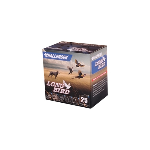 Challenger Ammo LONG BIRD 12 GAUGE 2-3/4'' 1-1/8OZ 1250 FPS #6 250 CASE CTA12LB6 1EXA810006