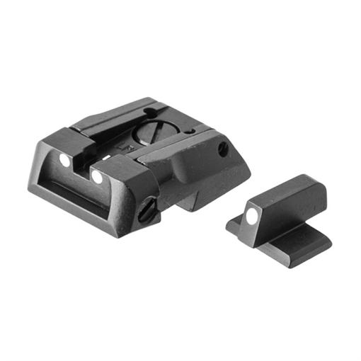 L.P.A. Sights WHITE DOT SET, ADJUSTABLE, NOVAK STYLE SPS07NK30
