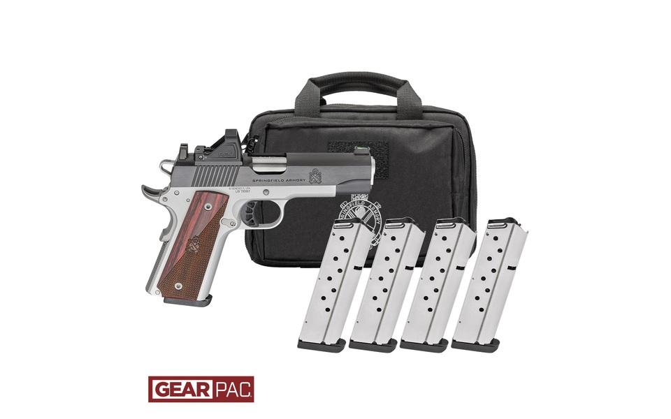 Springfield Ronin 1911 EMP Pistol PX9117LAOS-PAC, 9mm, 4.25in, Wood Grips, 9 Rds