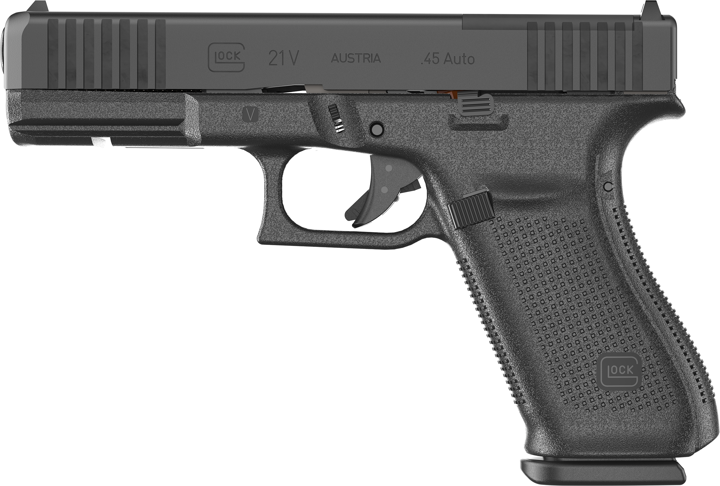 Glock G21 V MOS Pistol UV2150201MOS, 45 ACP, 4.61in, 10 Rds
