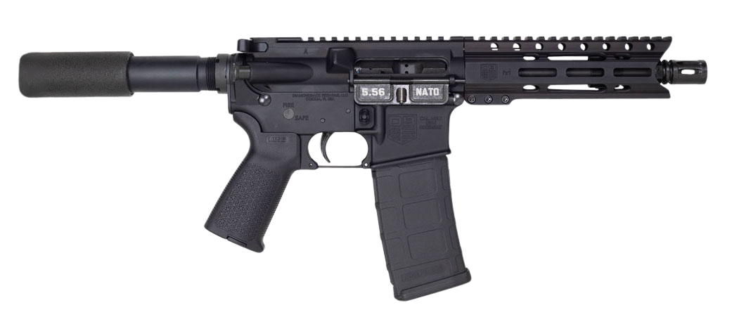 Diamondback Carbon DB15 Pistol DB1912K001, 5.56 NATO, 7in, No Stock, MOE Grips, Black Finish, 30 Rds