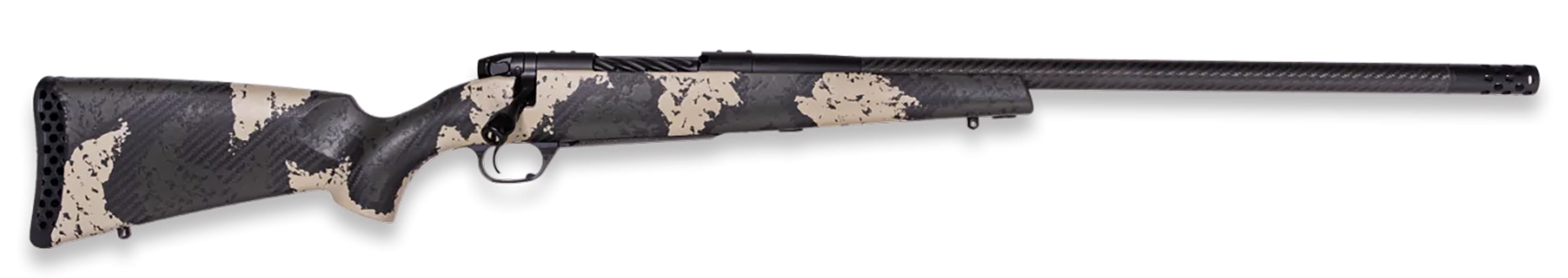 Weatherby Mark V Backcountry Guide Rifle MGS01N7MMBR18B, 7mm BackCountry, 16", Peak 44 Blacktooth Stock, 4 Rds