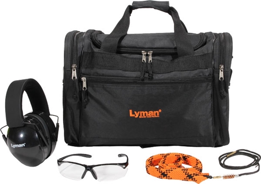 Lyman Products Range Kit, Includes Hearing and Eye Protection, Range Bag, and QwikDraw Barrel Cleaner 7837820