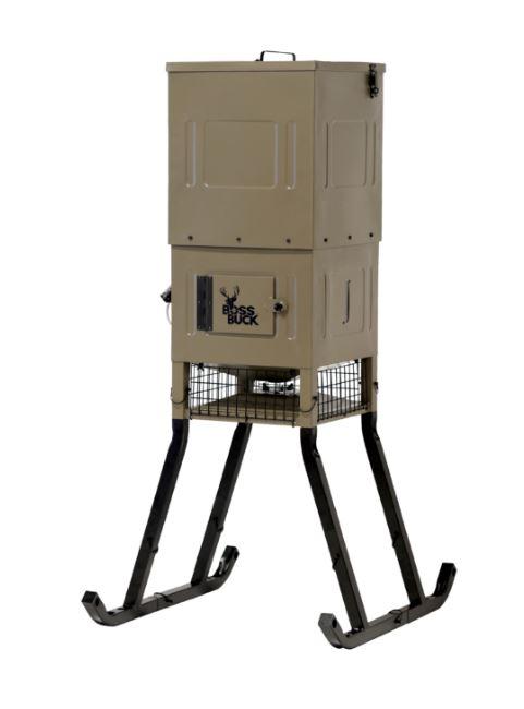Boss Buck 300 Lbs Stand and Fill Feeder, Solar Panel, Sled Feeder (BB-SF300SLEDK2)