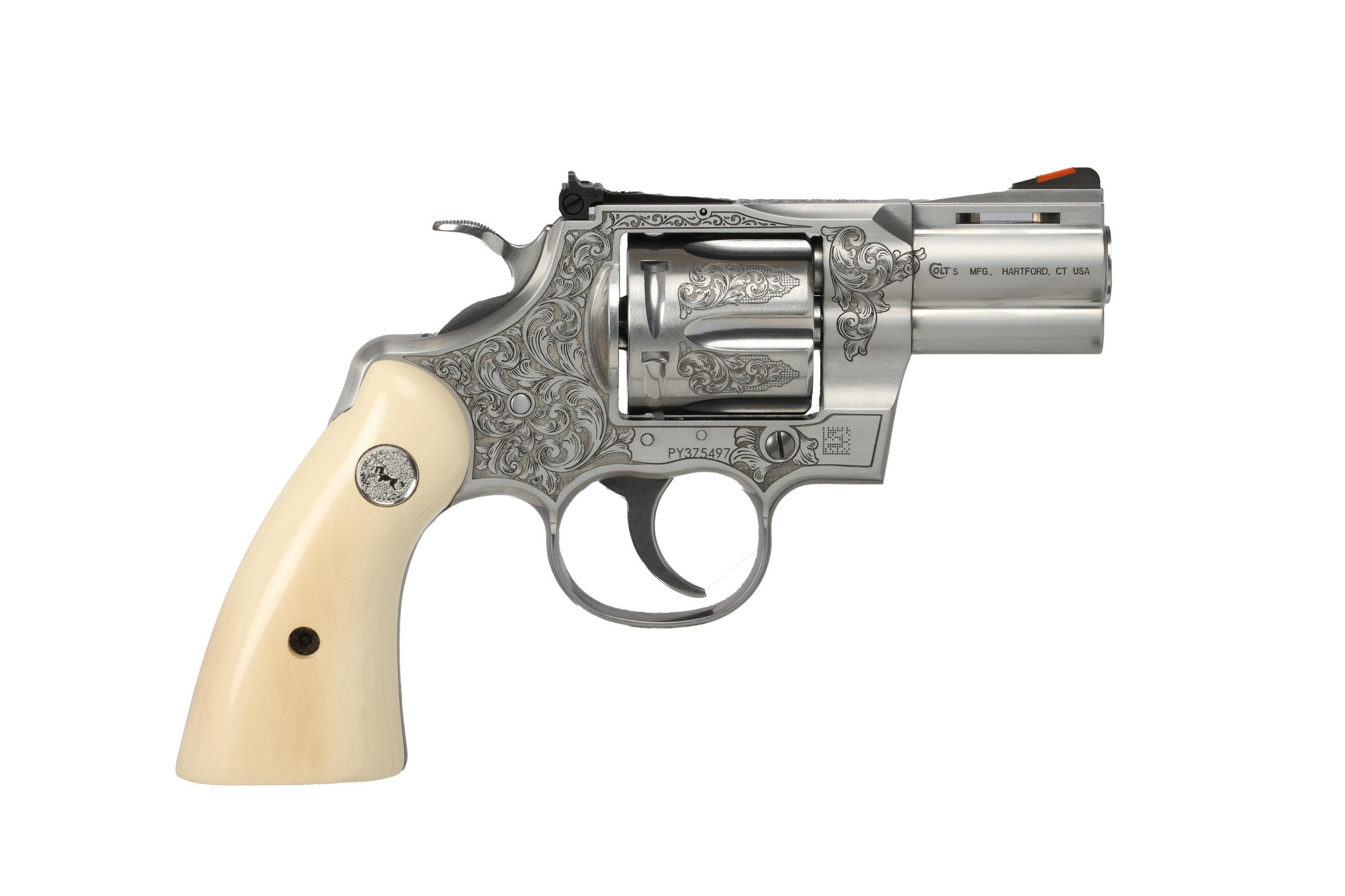 Colt Python Revolver PYTHON-SP2WTS-TGW-H, 357 Magnum | 38 Special, 2.5in, Other Grips, 6 Rds
