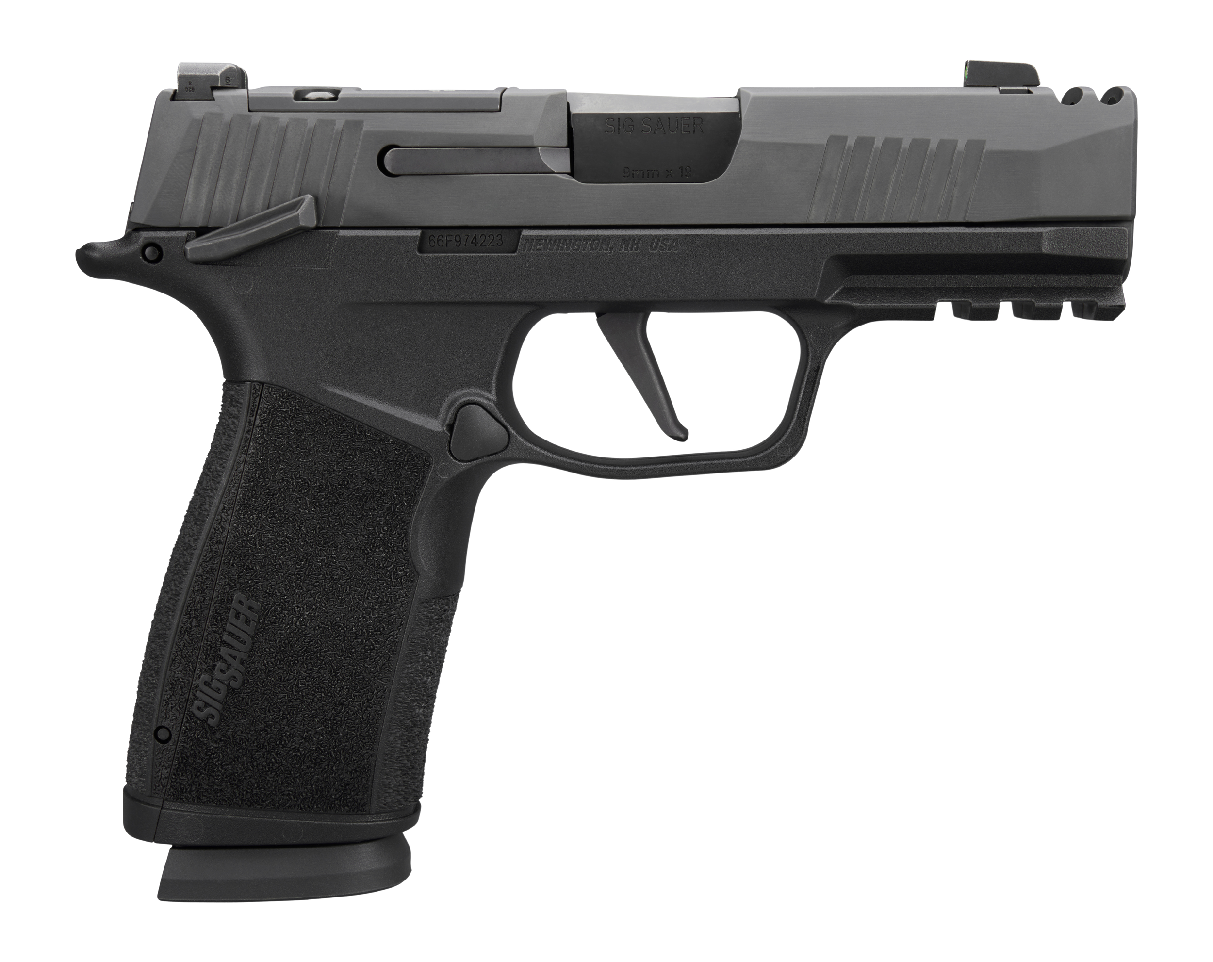 Sig Sauer P365 Macro Sub-Compact Semi-Auto Pistol 365XCA9COMPMS, 9mm, 3.1 in, Black Finish, Manual Safety, Optic Ready, 17 Rds