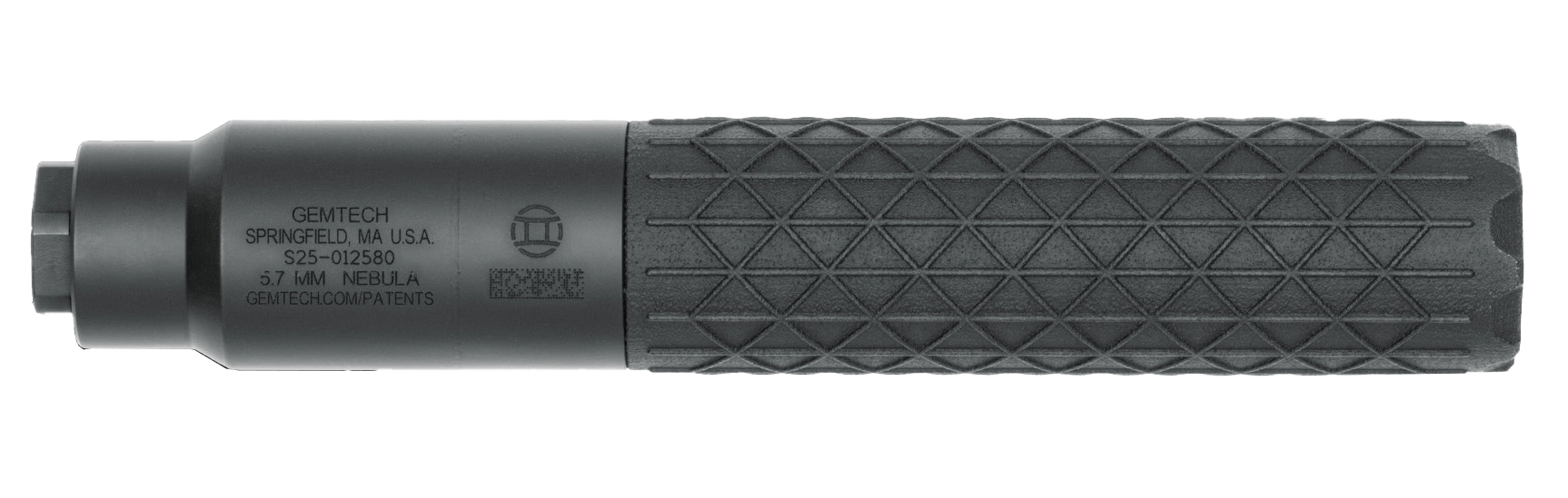 Gemtech Nebula 5.7x28mm Titanium Suppressor, Direct Thread