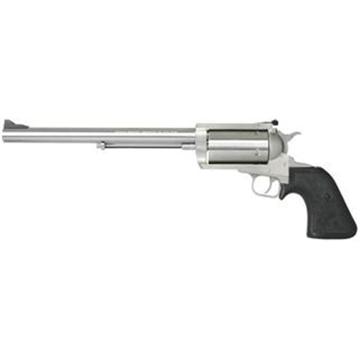 Magnum Research BFR Long Cylinder Large Frame 460 S&W Mag 5 Shot, 10" Brushed Stainless Steel Barrel, Cylinder & Frame, Black Rubber Grip, Exposed Hammer BFR460SW10